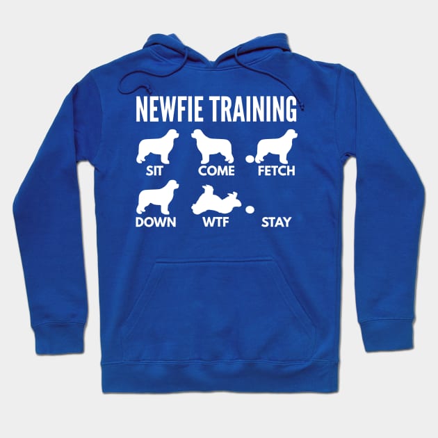 Newfoundland Training Newfie Dog Tricks Hoodie by DoggyStyles